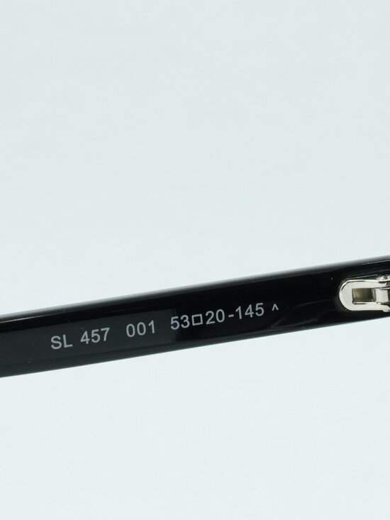 Saint Laurent SL457 001 Unisex Sunglasses Black Square Frame, Black Lenses main image 5